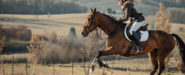 paard bokt bij aanspringen galop