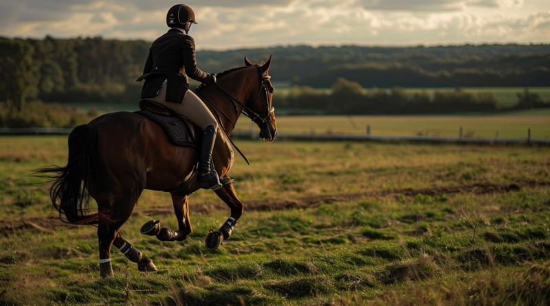 paard bokt bij aanspringen galop