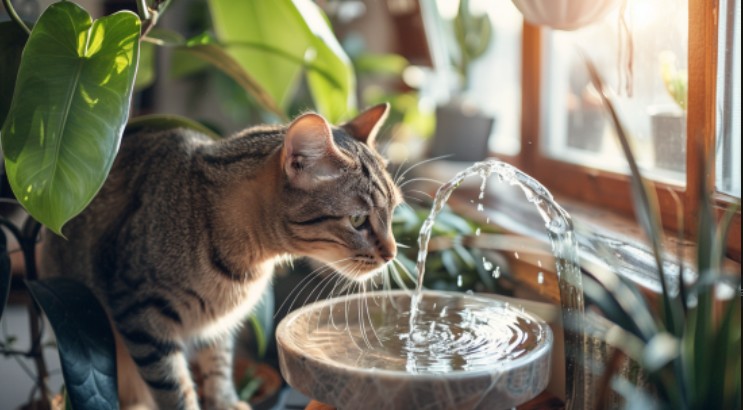 katten drinkfontein