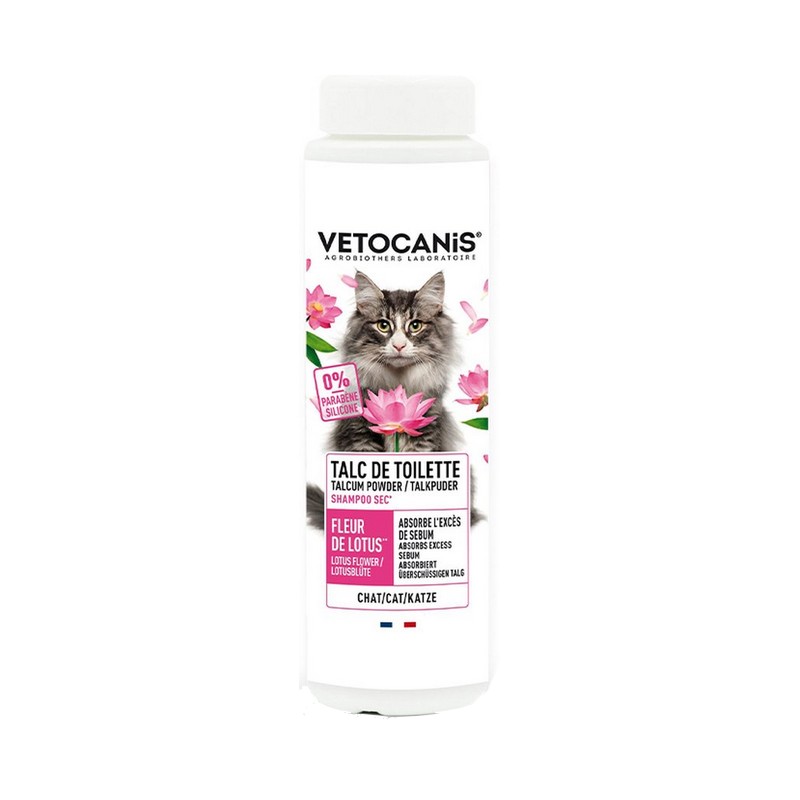 katten droogshampoo